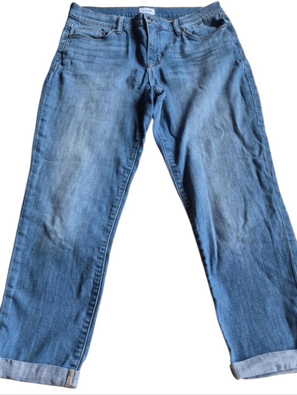 Hudson Size 29 Natalie Midrise Slim Boyfriend Blue Jeans Cuffed Hem